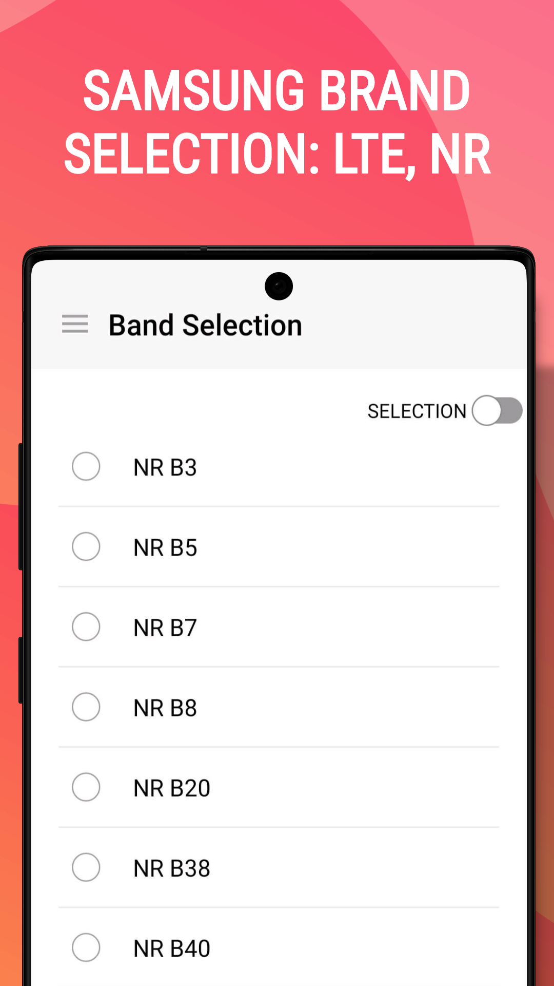 5G LTE Enabler screenshot
