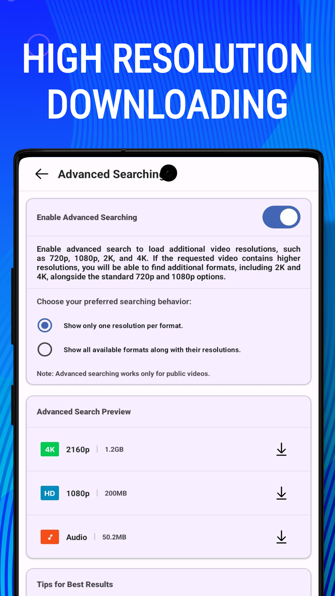 HD Video Downloader screenshot