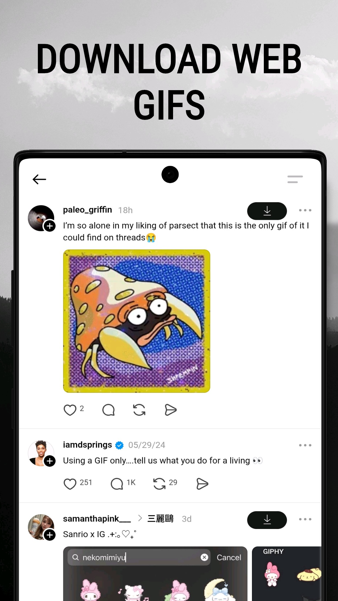Threads Video Downloader screenshot